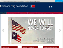 Tablet Screenshot of freedomflagfoundation.org